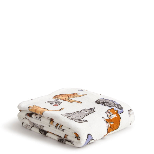 Outlet Essential Oversized Throw Blanket - A Cat's Life Cream - Image 2