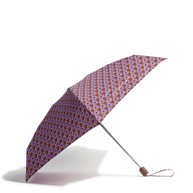 Outlet Essential Mini Umbrella-Venetian Flowers Cinnamon-Image 2-Vera Bradley