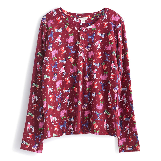 Outlet Henley Pajama Set-Image 4-Vera Bradley