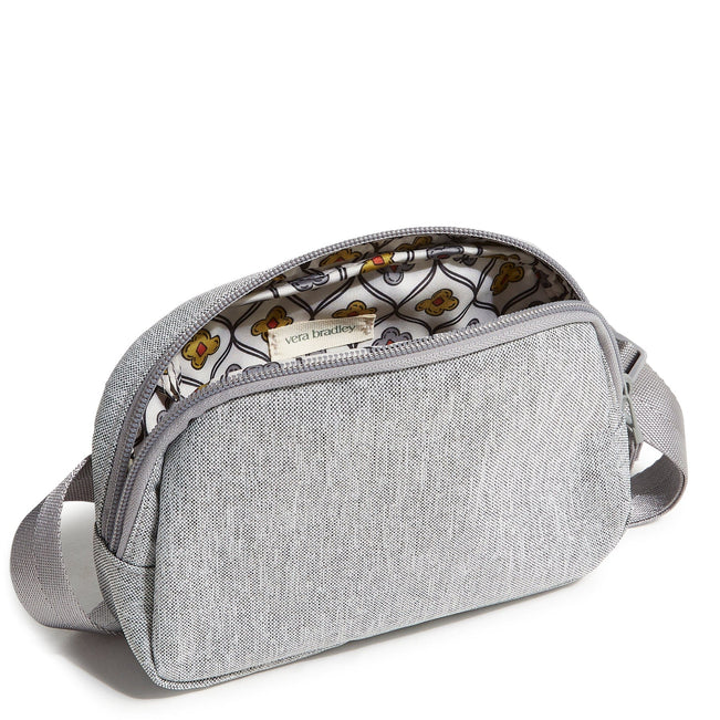 Outlet Mini Belt Bag-Medium Heather Gray-Image 2-Vera Bradley