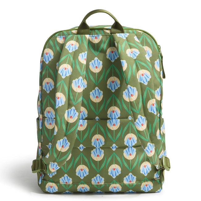 Outlet Essential Large Backpack-Tulip Rows-Image 3-Vera Bradley