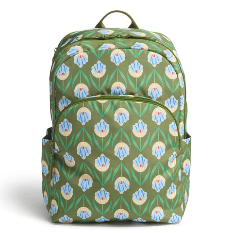 Vera Bradley Leafy Blue and Green Tech Backpack Vera Bradley x Lilo & Stitch Leafy Blooms Bancroft Premium  main image 4
