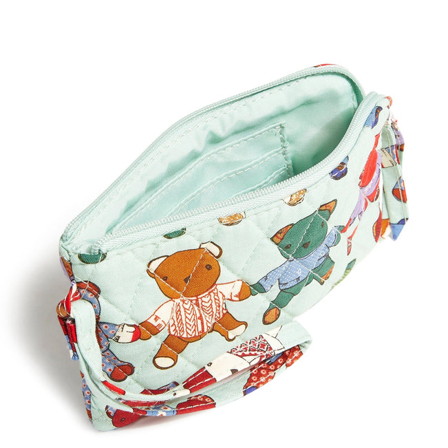 Outlet Essential Zip Wristlet-Toasty Teddies-Image 2-Vera Bradley