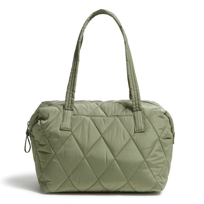 Outlet Slouchy Satchel-Deep Lichen Green-Image 1-Vera Bradley