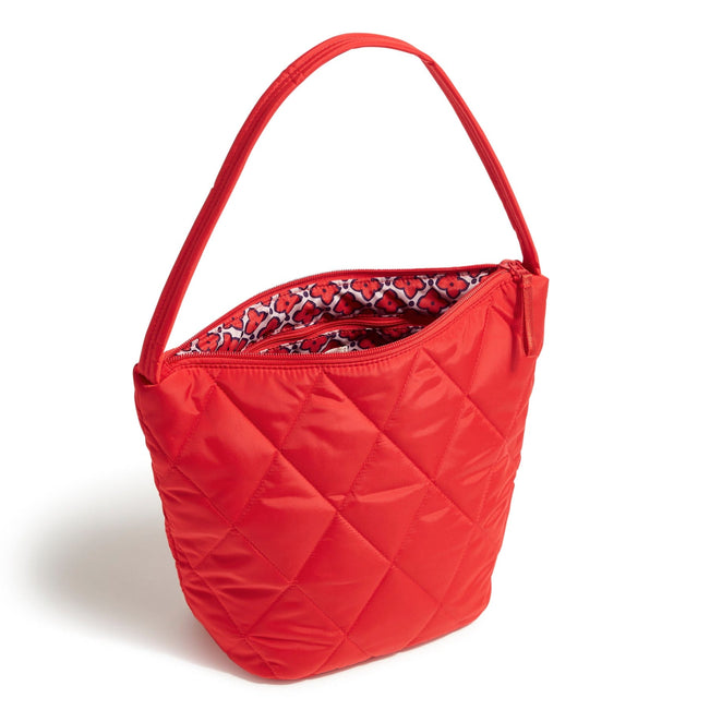 Outlet Slouchy Bucket Shoulder Bag-Goji Berry Red-Image 2-Vera Bradley