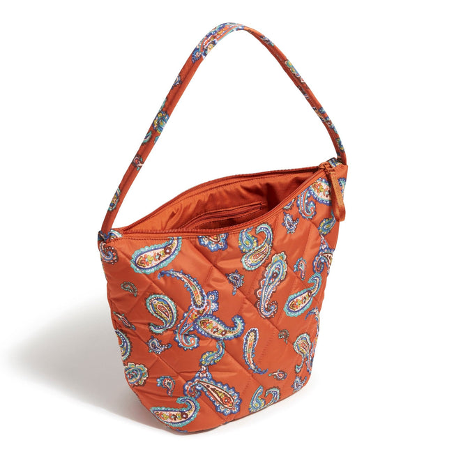 Outlet Slouchy Bucket Shoulder Bag-Manor Paisley-Image 2-Vera Bradley