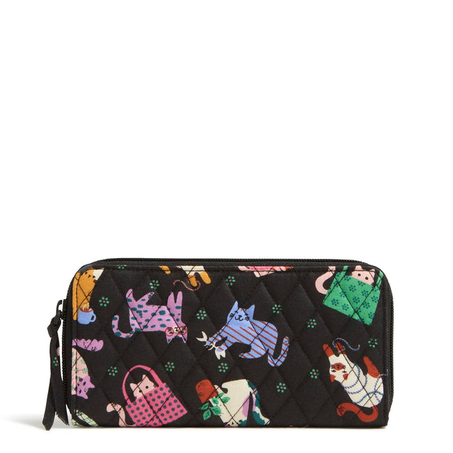 Outlet Essential Continental Wallet-Herding Cats-Image 1-Vera Bradley