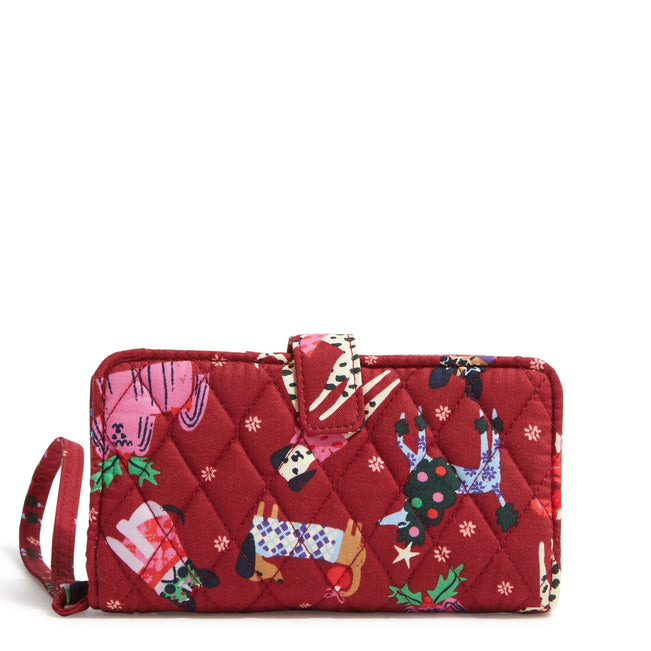 Outlet Phone Wristlet-Holiday Hounds-Image 1-Vera Bradley