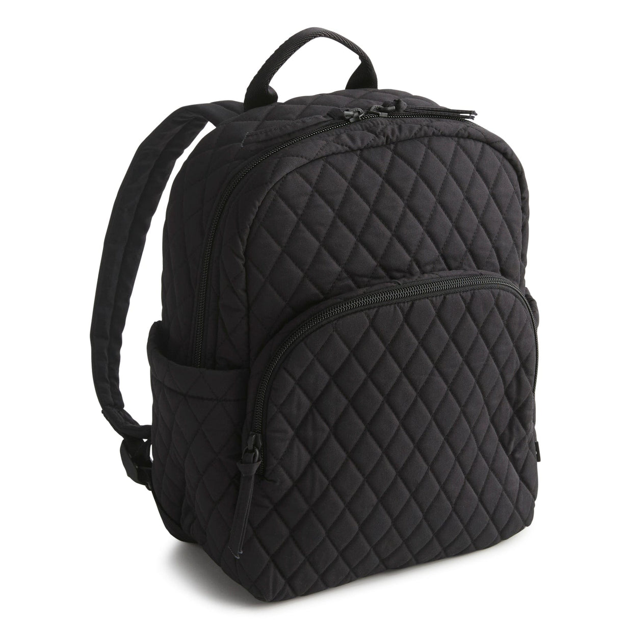 black small laptop backpack Vera Bradley Outlet Essential Small Backpack in Moonless Night