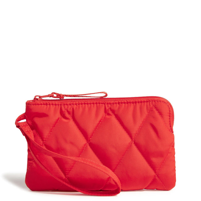 Outlet Essential Zip Wristlet-Goji Berry Red-Image 1-Vera Bradley