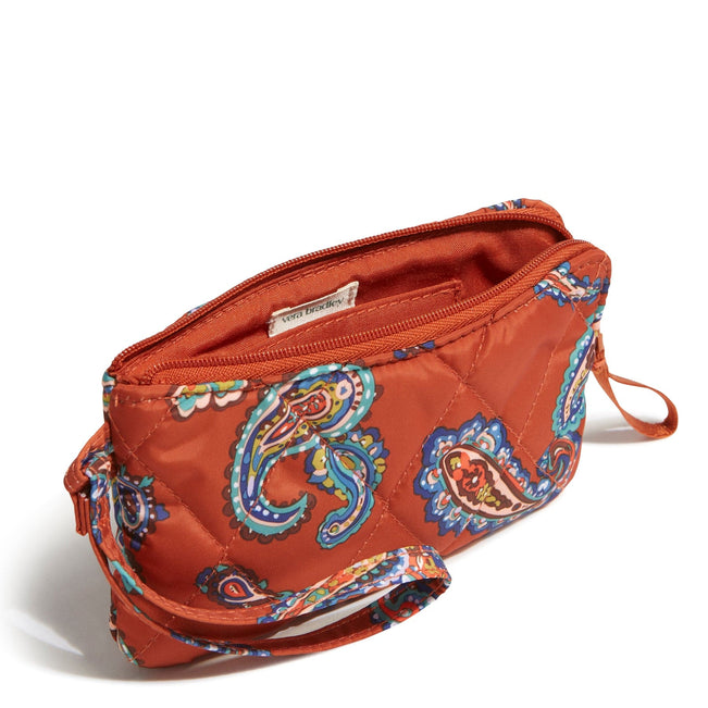 Outlet Essential Zip Wristlet-Manor Paisley-Image 2-Vera Bradley