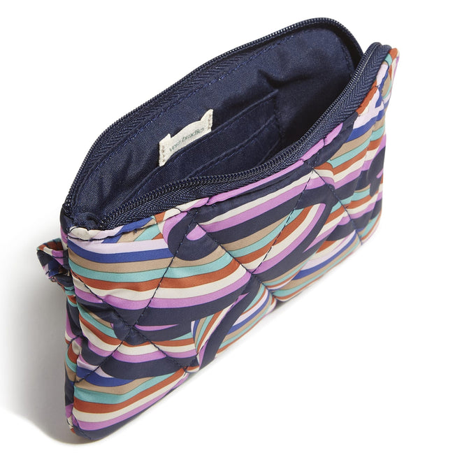 Outlet Essential Zip Wristlet-Retro Ribbons-Image 2-Vera Bradley