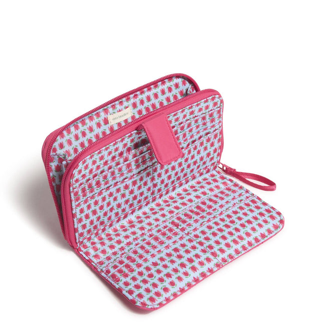 Outlet Essential Tab Wallet-Peacock Pink-Image 2-Vera Bradley