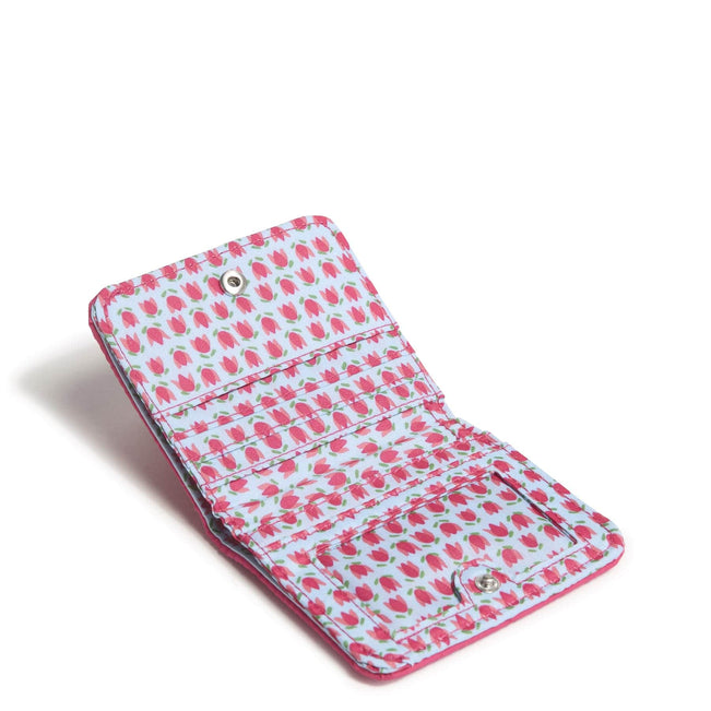 Outlet Essential Small Wallet-Peacock Pink-Image 2-Vera Bradley