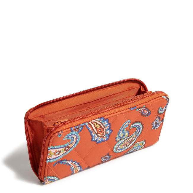 Outlet Essential Continental Wallet-Manor Paisley-Image 2-Vera Bradley