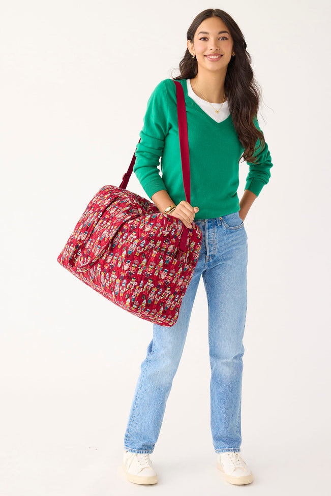 Outlet Large Weekender Travel Bag - Nutcrackers - Image 4
