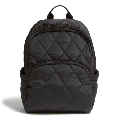 black quilted vera bradley square laptop backpack Women's Cotton Small Backpack, our bestselling backpack is equipped with so much smart functionality Black Backpack Vera Bradley for