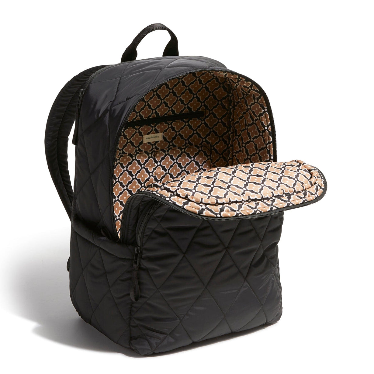 biggest vera laptop backpack Vera Bradley Outlet Essential Large Backpack in Peacoat