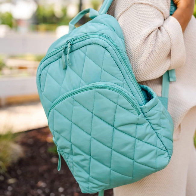 Outlet Essential Large Backpack-Beryl Green-Image 5-Vera Bradley