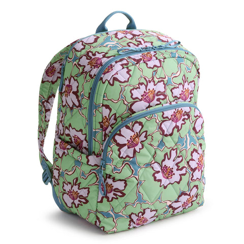 Vera Bradley Outlet Essential Large Backpack in Reflecting Lily Pads