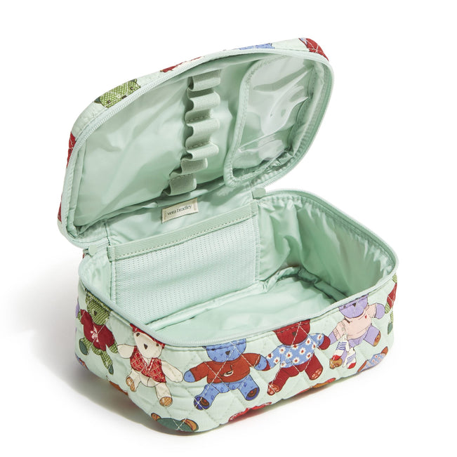 Outlet Essential Brush Up Cosmetic Case-Toasty Teddies-Image 2-Vera Bradley
