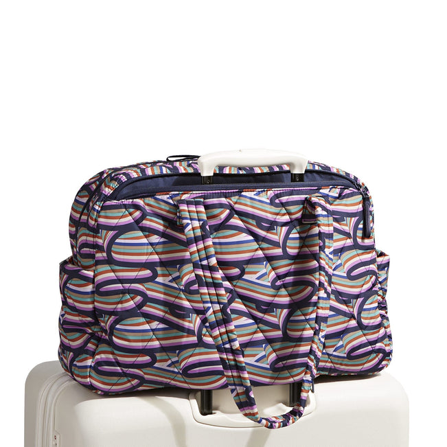 Outlet Weekender Travel Bag-Retro Ribbons-Image 3-Vera Bradley