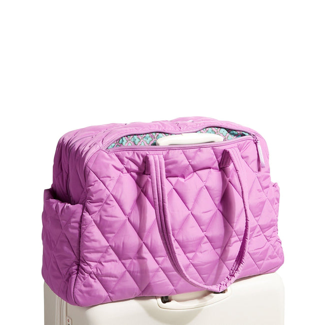 Outlet Large Weekender Travel Bag-Iris Orchid-Image 3-Vera Bradley