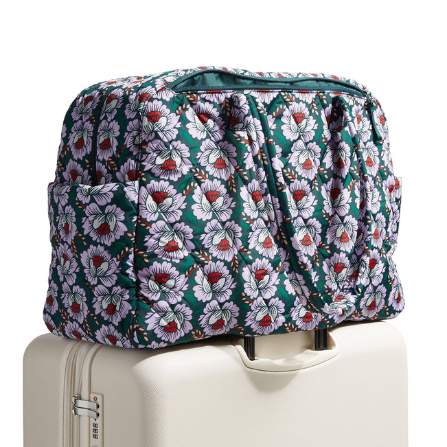 Outlet Large Weekender Travel Bag-Lotus Sea Moss-Image 4-Vera Bradley