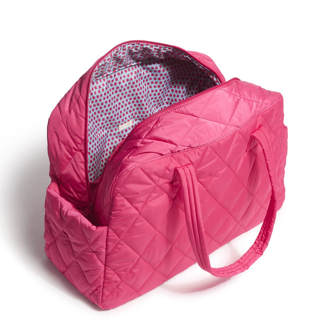 Outlet Large Weekender Travel Bag-Peacock Pink-Image 2-Vera Bradley