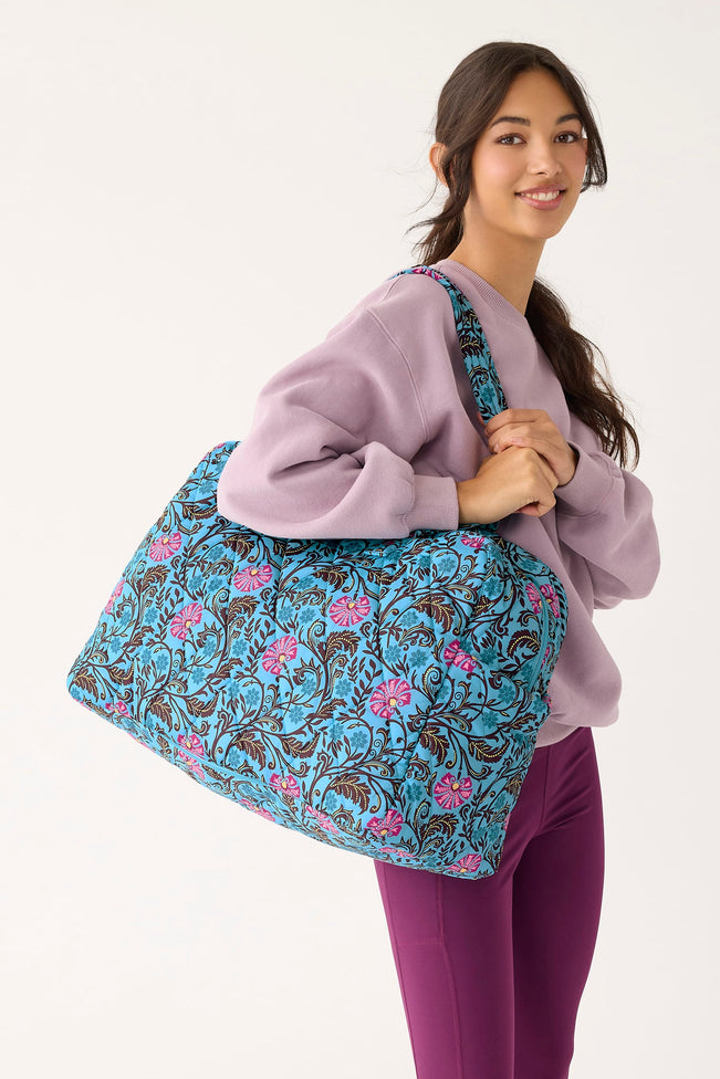 Outlet Large Weekender Travel Bag - Posy Scrolls - Image 2