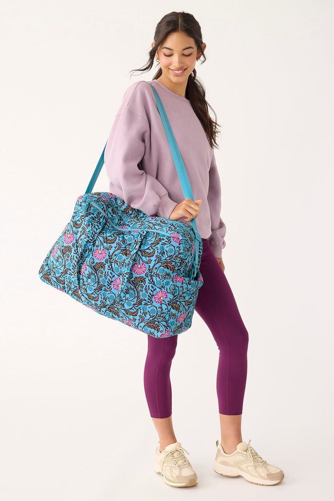 Outlet Large Weekender Travel Bag - Posy Scrolls - Image 3