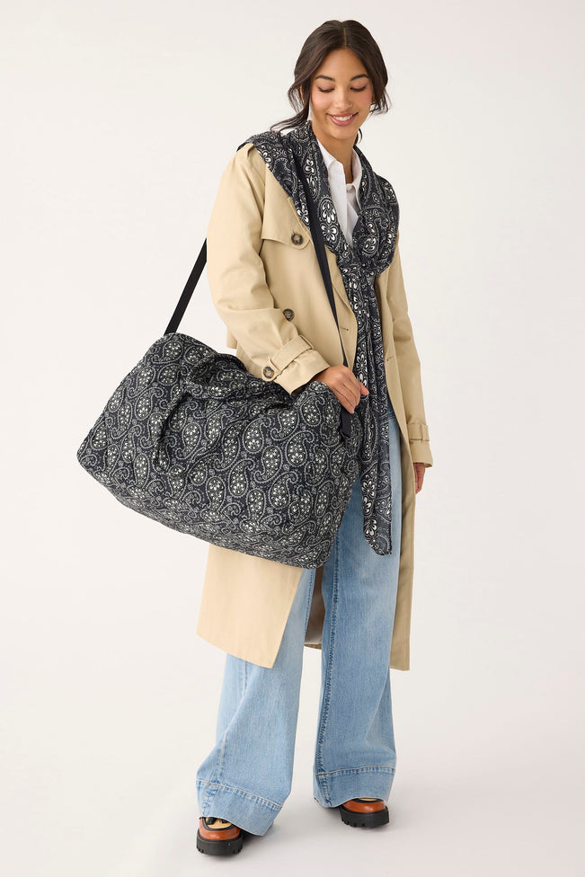 Outlet Large Weekender Travel Bag - Circular Paisley - Image 3