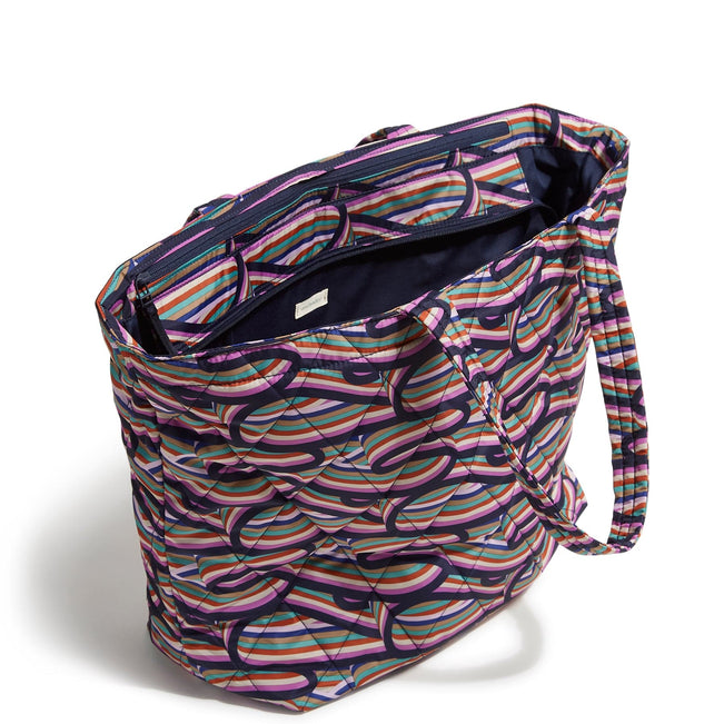 Outlet Travel Tote-Retro Ribbons-Image 2-Vera Bradley
