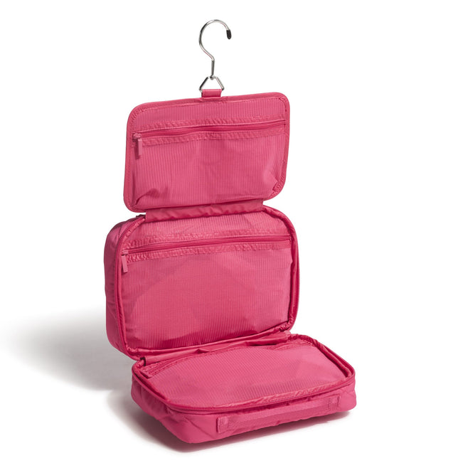 Outlet Essential Hanging Travel Organizer-Peacock Pink-Image 2-Vera Bradley