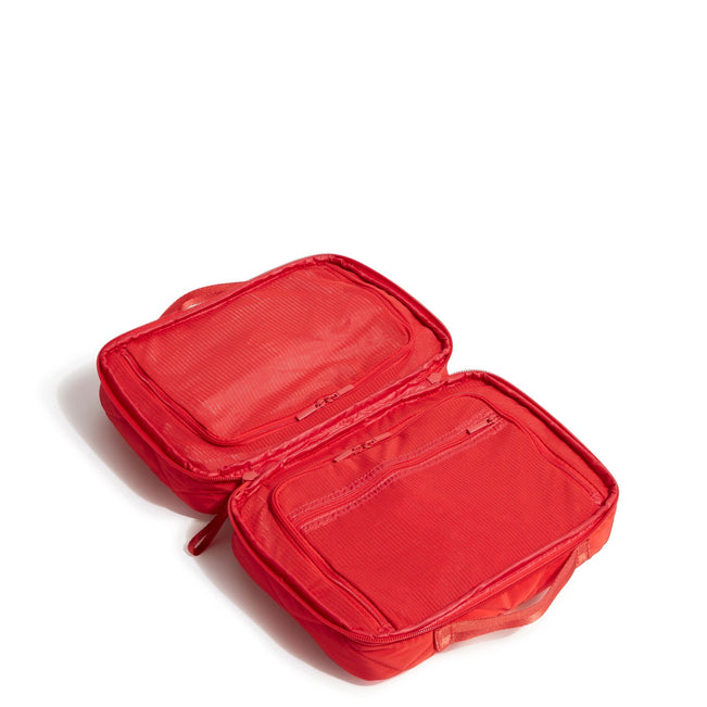 Outlet Essential Lay Flat Travel Organizer-Goji Berry Red-Image 2-Vera Bradley