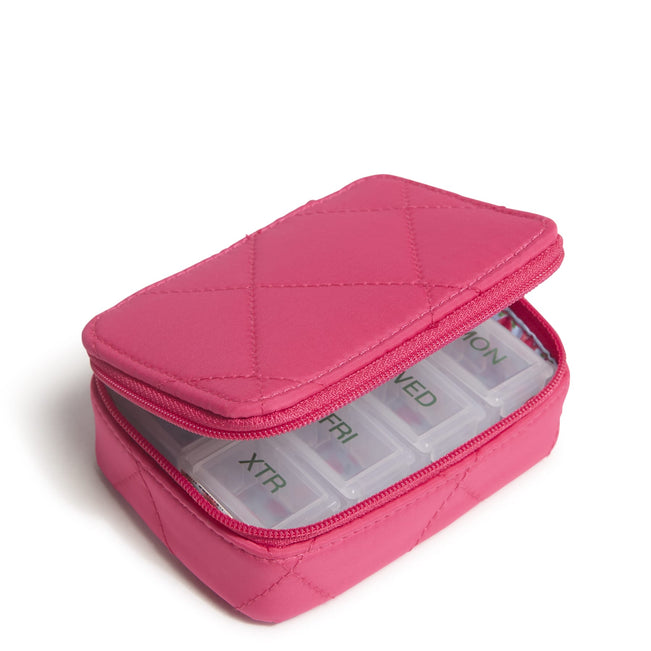 Outlet Essential Travel Pill Case-Peacock Pink-Image 2-Vera Bradley