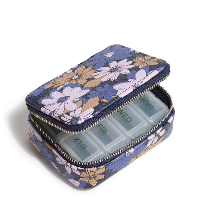 Outlet Essential Travel Pill Case-Trellis Floral-Image 2-Vera Bradley