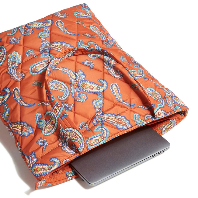 Outlet Large North South Tote-Manor Paisley-Image 3-Vera Bradley