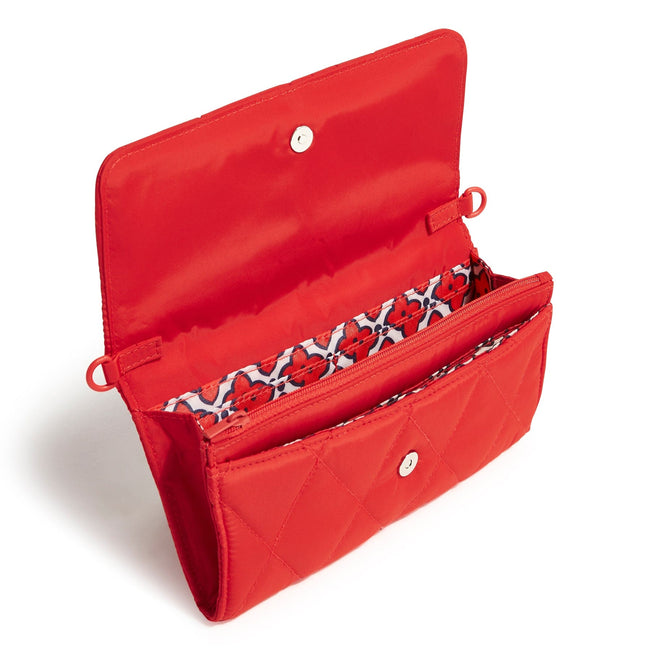 Outlet Wallet Crossbody-Goji Berry Red-Image 3-Vera Bradley