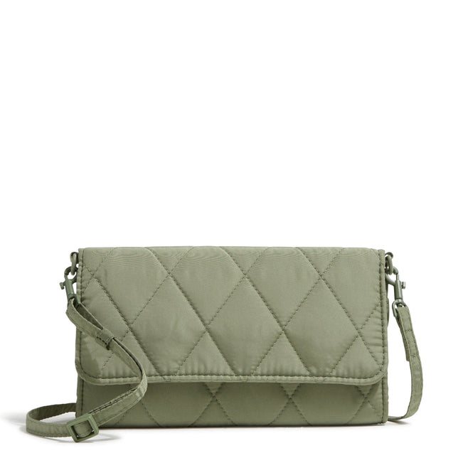 Outlet Wallet Crossbody-Deep Lichen Green-Image 1-Vera Bradley