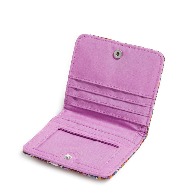 Outlet Essential Small Wallet-Scaevola Fan-Image 2-Vera Bradley
