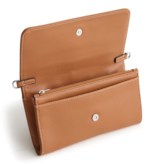 Wallet Crossbody-Roasted Pecan-Image 2-Vera Bradley