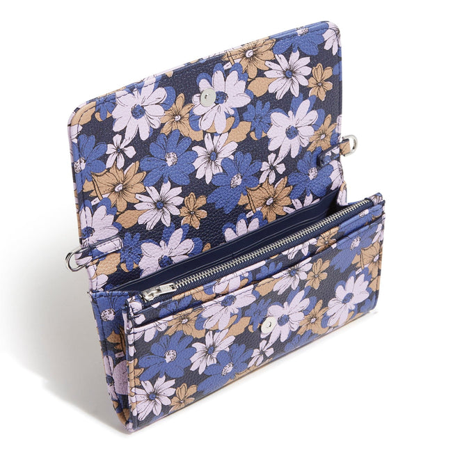 Outlet Wallet Crossbody-Trellis Floral-Image 2-Vera Bradley