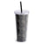 Outlet Acrylic Tumbler with Straw - Circular Paisley - Image 1