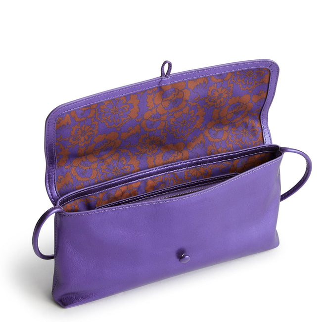 Andover Shoulder Bag-Purple Metallic-Image 4-Vera Bradley