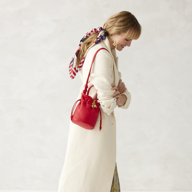 Tilden Drawstring Crossbody-Goji Berry Red-Image 4-Vera Bradley