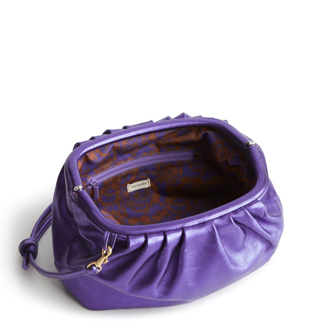 Taber Dumpling Bag-Purple Metallic-Image 5-Vera Bradley