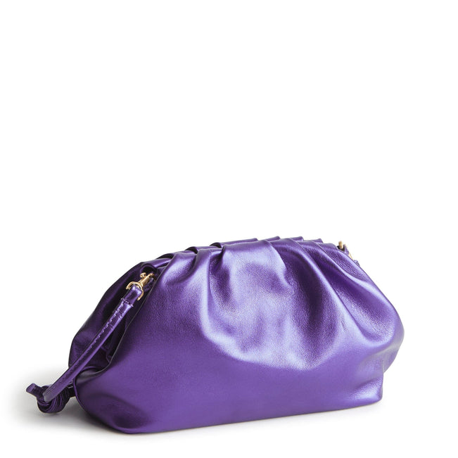 Taber Dumpling Bag-Purple Metallic-Image 4-Vera Bradley