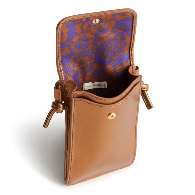 Phone Case Crossbody-Bronze Metallic-Image 3-Vera Bradley