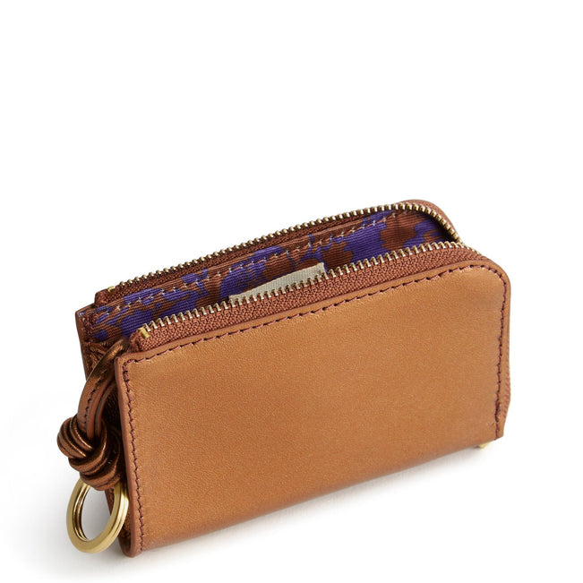 Zip Card Pouch-Bronze Metallic-Image 2-Vera Bradley